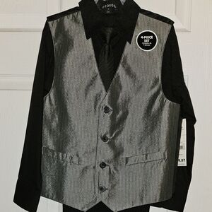 BOGO Free: George Black and Gray Vest Set